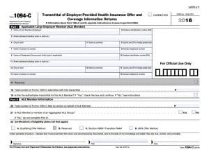 1095 C Form 1095 B Form For Employers How To File With The Irs